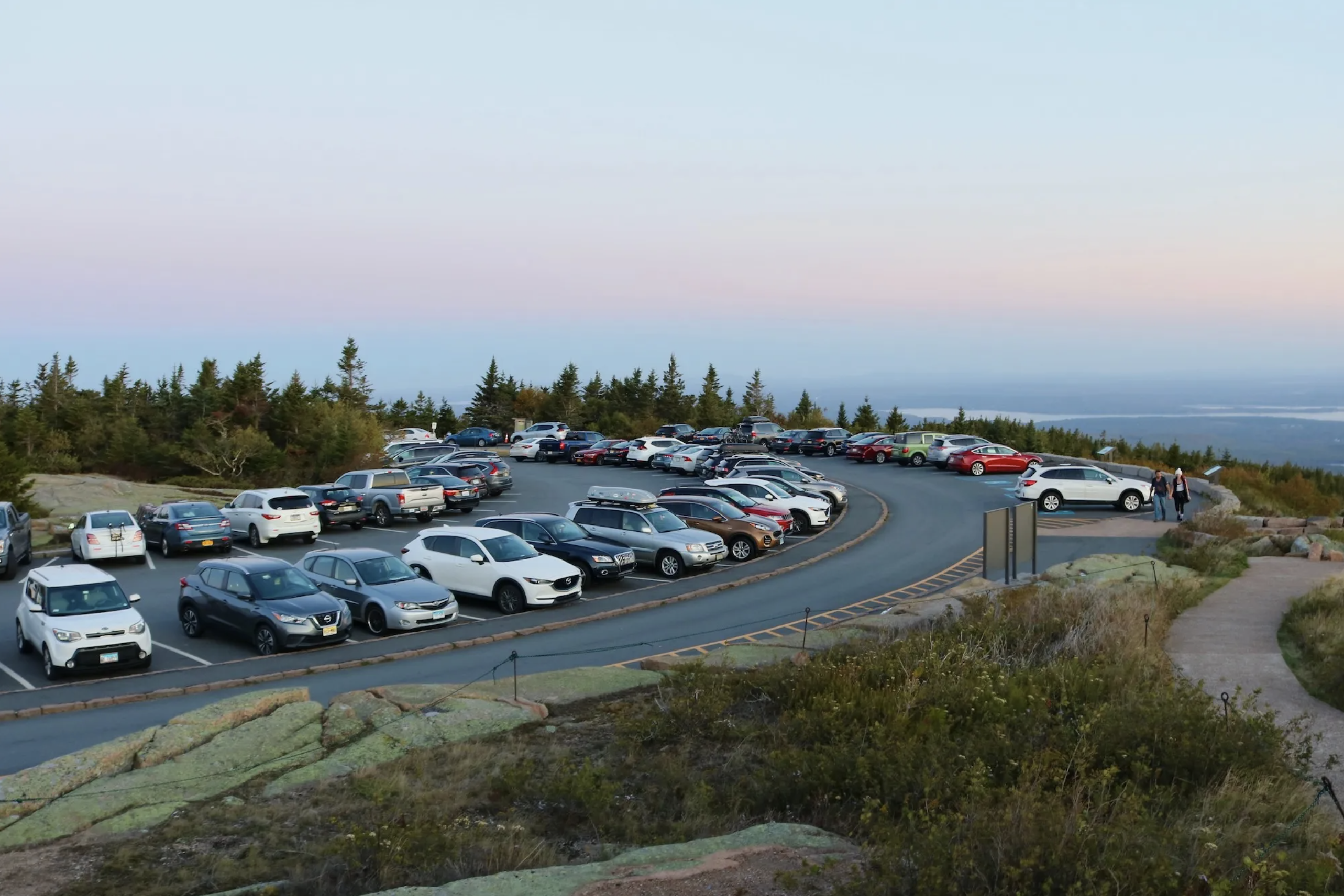 Photo of Vehicles Parked on Cadillac Mountain