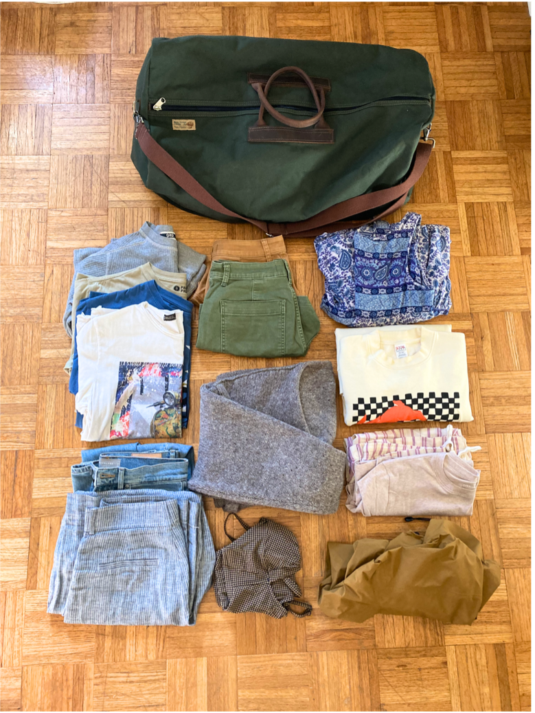 photo of clothes to pack for Bar Harbor